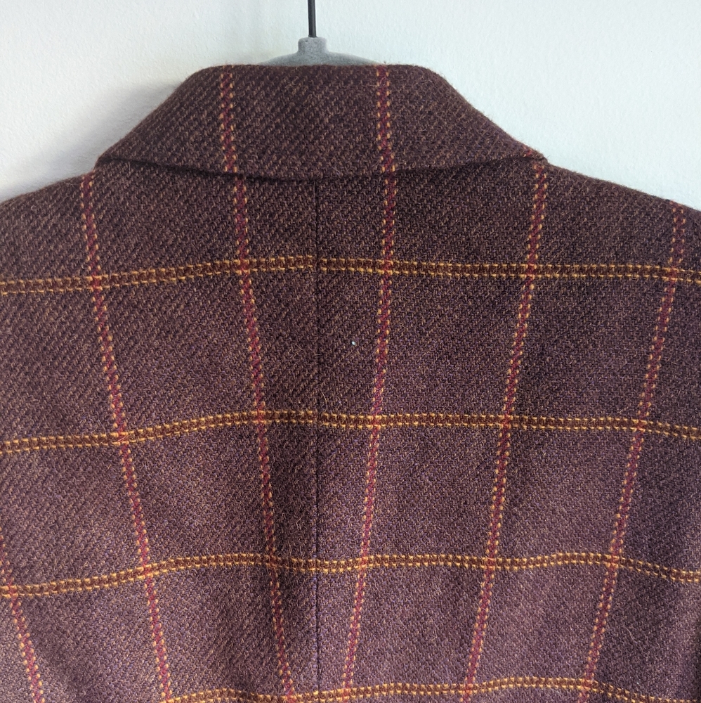 Max Mara Alpaca Window Pane Blazer Jacket - Picture 11 of 13